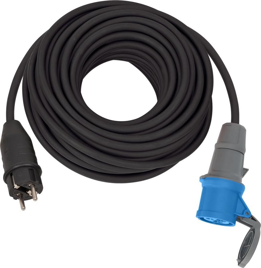 Brennenstuhl CEE verlengsnoer 230V IP44 25m H07RN-F 3G2 5 CEE 230V 16A aardingscontactstekker en CEE-koppeling 1132910100