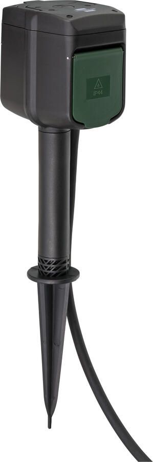 Brennenstuhl Connect WiFi-tuinstekkerdoos met aardingspen CS en montageplaat 2-voudig | 3m | H07RN-F 3G1 5 | IP44 1154540603