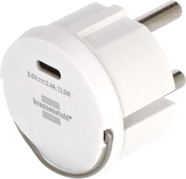 Brennenstuhl USB C-stopcontactadapter | wit | 2 4A 1508110010