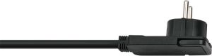 Brennenstuhl Comfort-Line Plus stekkerdoos met platte stekker 4-voudig zwart 2m H05VV-F 3G1 5 1153100100