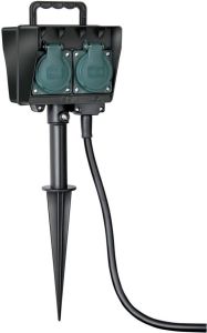 Brennenstuhl tuin stekkerdoos met grondpin 4x230V contactdoos voor tuin | 1154450