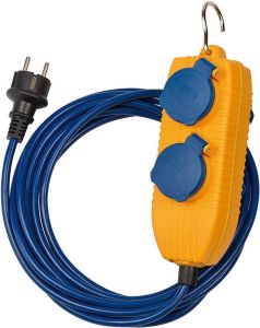 Brennenstuhl Verlengsnoer IP44 met Powerblock 5m blauw AT-N05V3V3-F 3G1 5 1161750010