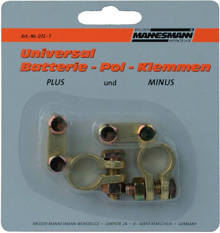 Brüder Mannesmann Accupoolklemmen set + en (Hobby) 072-T