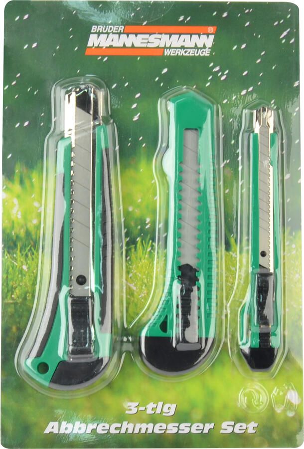 Brüder Mannesmann Afbreekmes set 3 dlg 60140