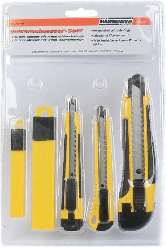 Brüder Mannesmann Afbreekmessenset (Hobby) 60125