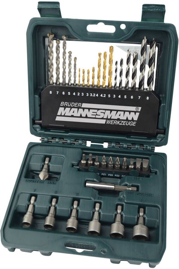 Brüder Mannesmann Bit- dop- en boorset 36 dlg (Hobby) 54336