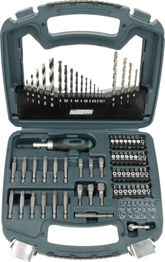 Brüder Mannesmann Boor- en bit-set 75 dlg 54375