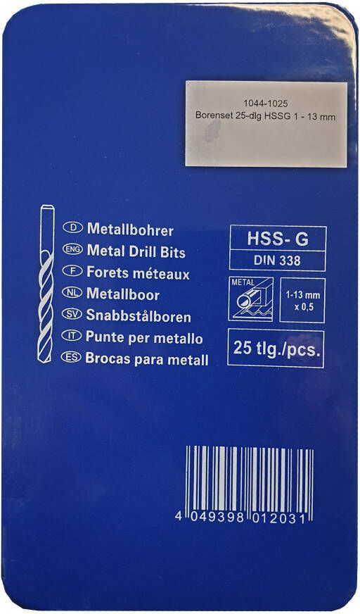 Brüder Mannesmann Borenset 25-dlg HSSG 1 (Hobby) 13 mm (Hobby) 1044-1025