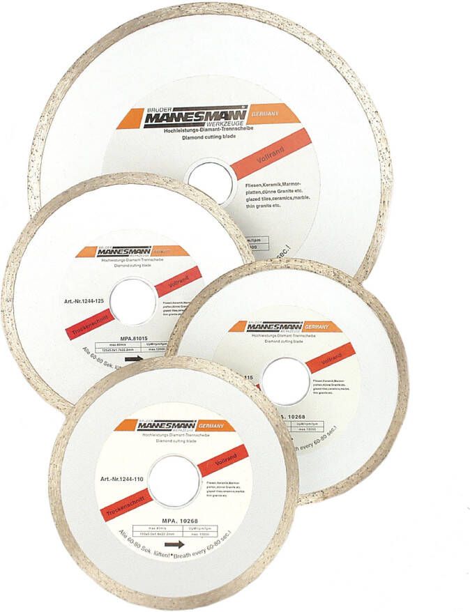 Brüder Mannesmann Diamant doorslijpschijf 115 mm (Hobby) 1244-115