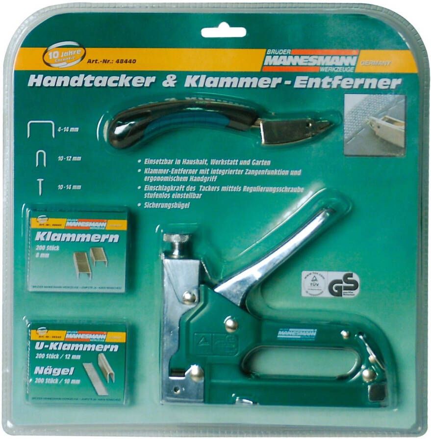 Brüder Mannesmann Handtackerset (Hobby) 48440