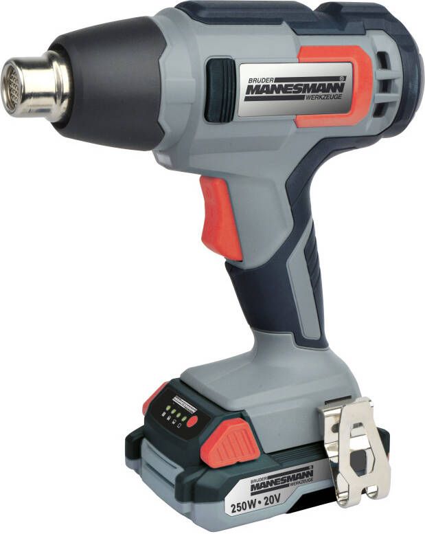 Brüder Mannesmann Heteluchtblazer op accu 20V 2 0Ah (Hobby) 49530