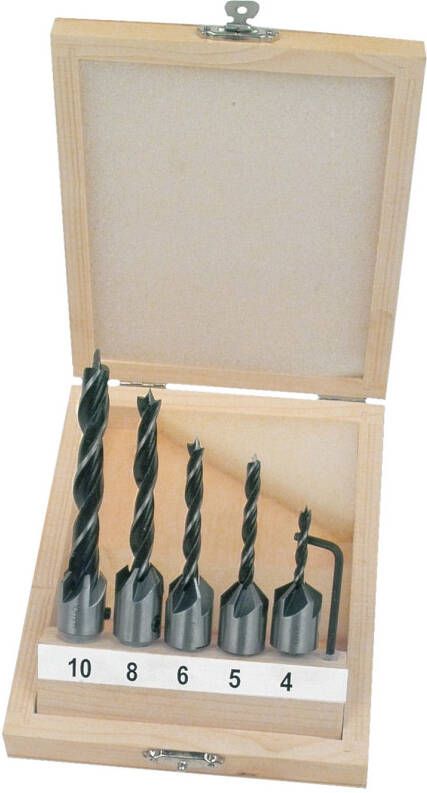 Brüder Mannesmann Houtborenset met verzinkers 5 dlg (Hobby) 54805