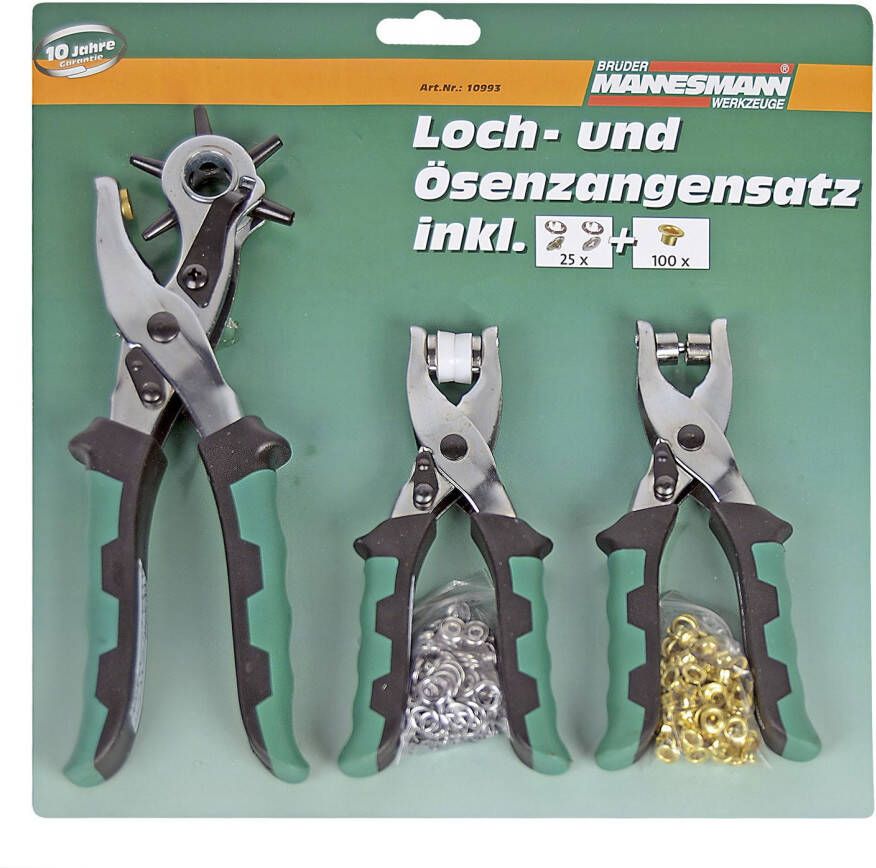 Brüder Mannesmann Ogen- en gatentangenset 128 dlg (Hobby) 10993