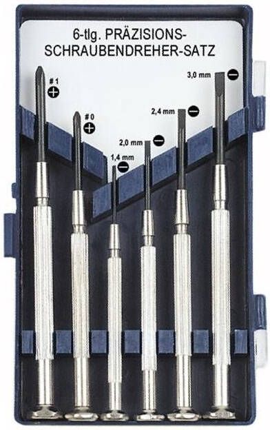 Brüder Mannesmann Schroevendraaierset horloge 6 dlg (Hobby) 1134-6