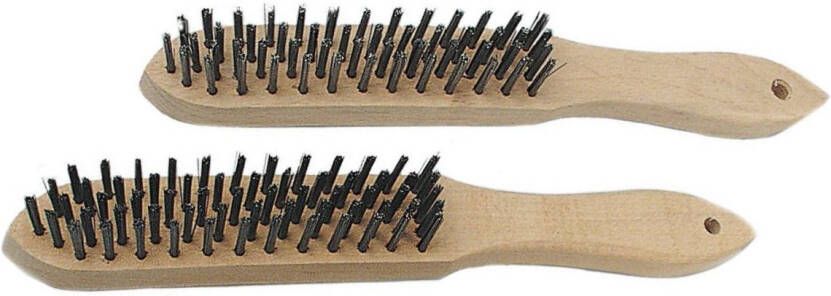 Brüder Mannesmann Staaldraadborstel 3 rij (Hobby) 419-3