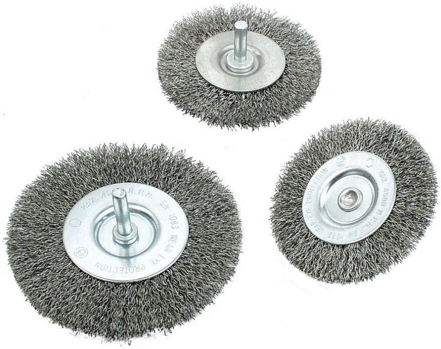 Brüder Mannesmann Staaldraadborstel grof 75 mm (Hobby) 439-G-75