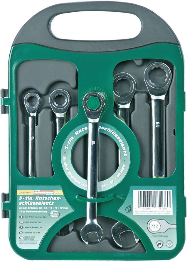 Brüder Mannesmann Steekringratelsleutelset 5 dlg (Hobby) 19827