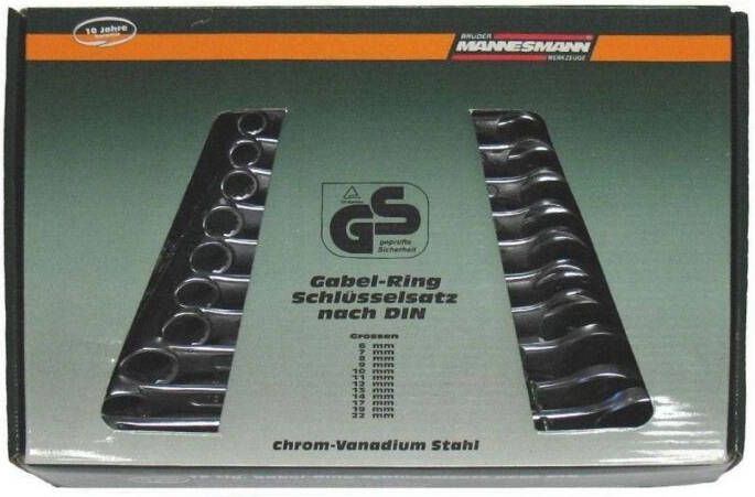 Brüder Mannesmann Steekringsleutelset 12 dlg DIN (Hobby) 130-12 DIN