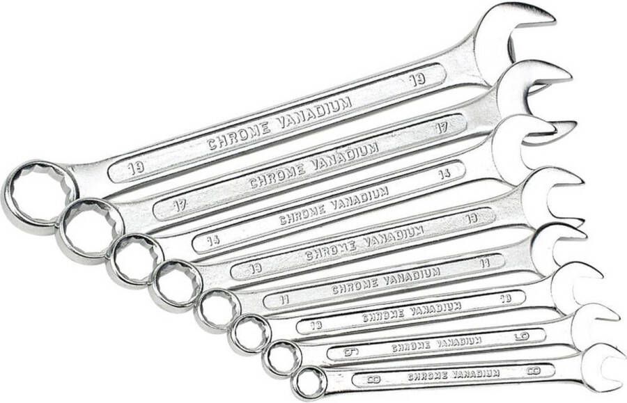 Brüder Mannesmann Steekringsleutelset 8 dlg DIN (Hobby) 130-08 DIN