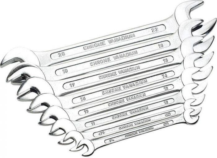 Brüder Mannesmann Steeksleutelset 8 dlg DIN (Hobby) 110-08 DIN