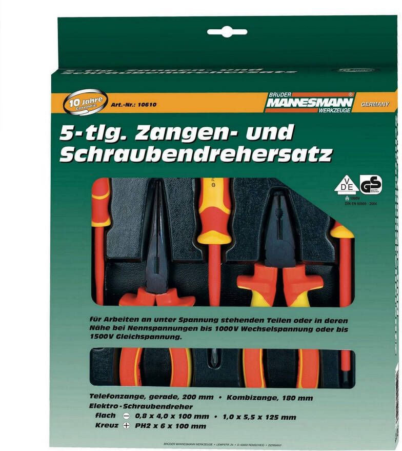Brüder Mannesmann VDE set 5 dlg (Hobby) 10610