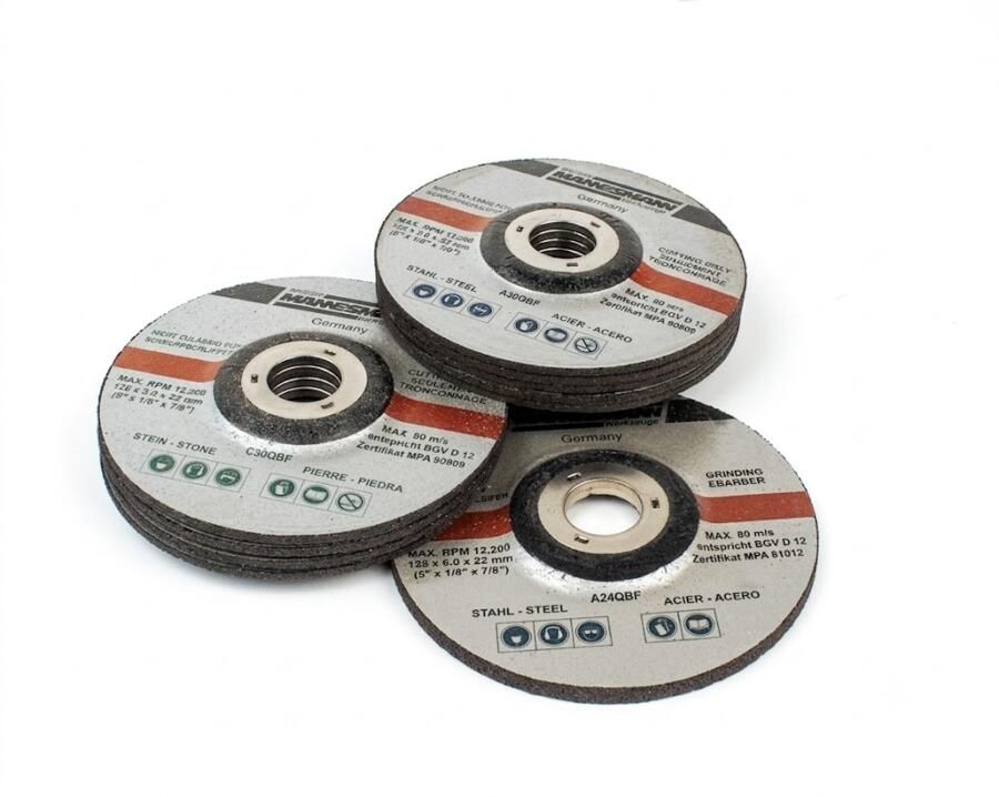 Brüder Mannesmann Zag- en schuurschijvenset diameter 125 mm 10 dlg 12210