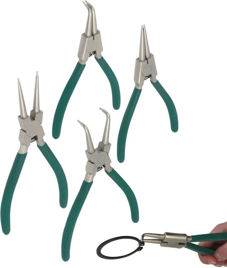 Brüder Mannesmann Zegeringtangenset 4 dlg (Hobby) 10471