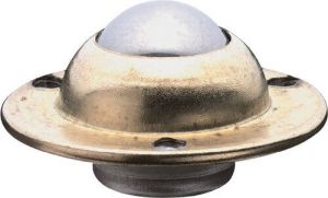 BS Rollen Kogelrol | stalen kogel d. 25 mm | staal verzinkt | draagvermogen 20 kg | 1 stuk E31.019