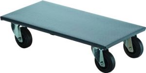 BS Rollen Transportroller | wiel-d. 100 mm 250 kg | L600 mm B350 mm | volledig van rubber met antisliplaag | 1 stuk A.-ROLLER.400