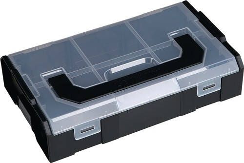 BS Systems Assortimentskist | B258 5xDxH64 mm | 6 vakken | transparant zwart antraciet | 1 stuk 6100000324