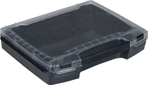 BS Systems Assortimentskist | B367xDxH72 mm | vakken | transparant zwart | 1 stuk 6100000336