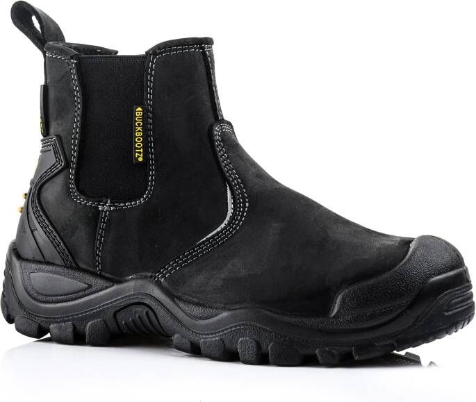 Buckbootz Instapper BSH006 Hoog S3 + KN | Zwart BSH006BK | 00.176.027.43