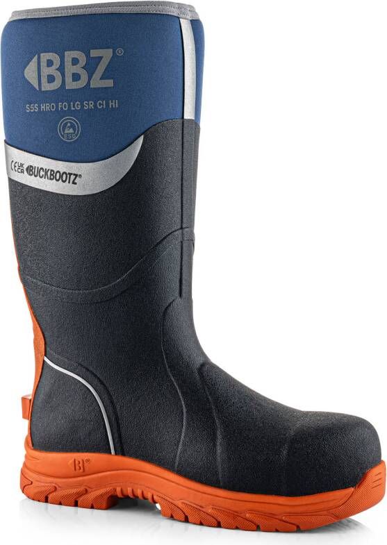 Buckbootz Neopreen Werklaars BBZ6000 S5S Blauw | Blauw | 5055138027325