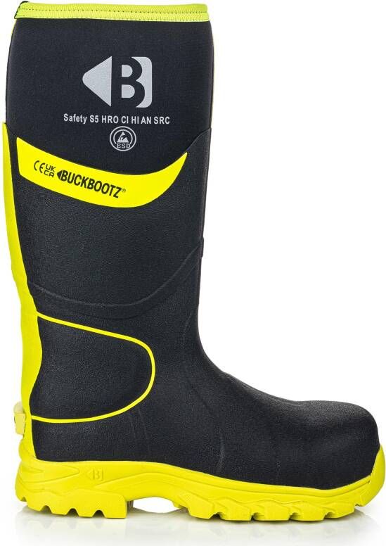 Buckbootz Werklaars BBZ8000 S5 Zwart Geel | Zwart Geel | 00.176.111.47