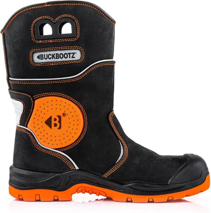 Buckbootz Werklaars BVIZ5ORBK S7S | Zwart Oranje | 5055138008409