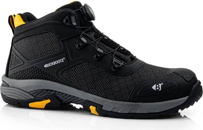 Buckbootz Werkschoen Tradez Wheelz Mid S1PS BOA | Zwart | 5055138026878