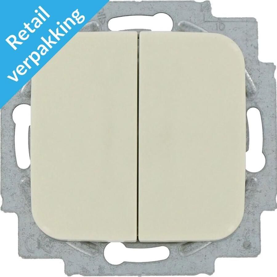 Busch Jaeger CREME serieschakelaar + wip 4695030