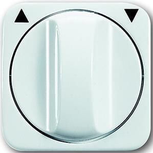 Busch Jaeger WIT afdekplaat + knop draaischakelaar 4692065