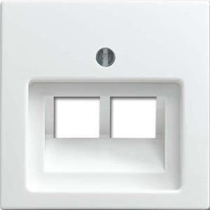 Busch Jaeger WIT afdekplaat UTP dubbel 4694070
