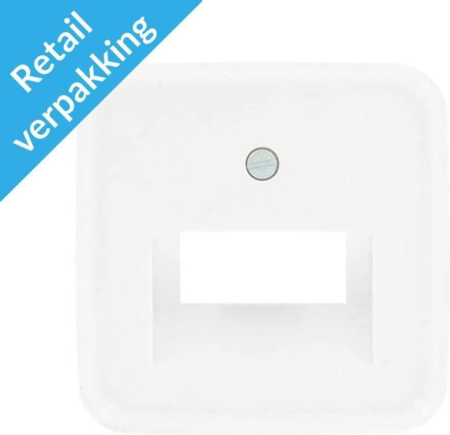 Busch Jaeger WIT afdekplaat UTP dubbel 4695580