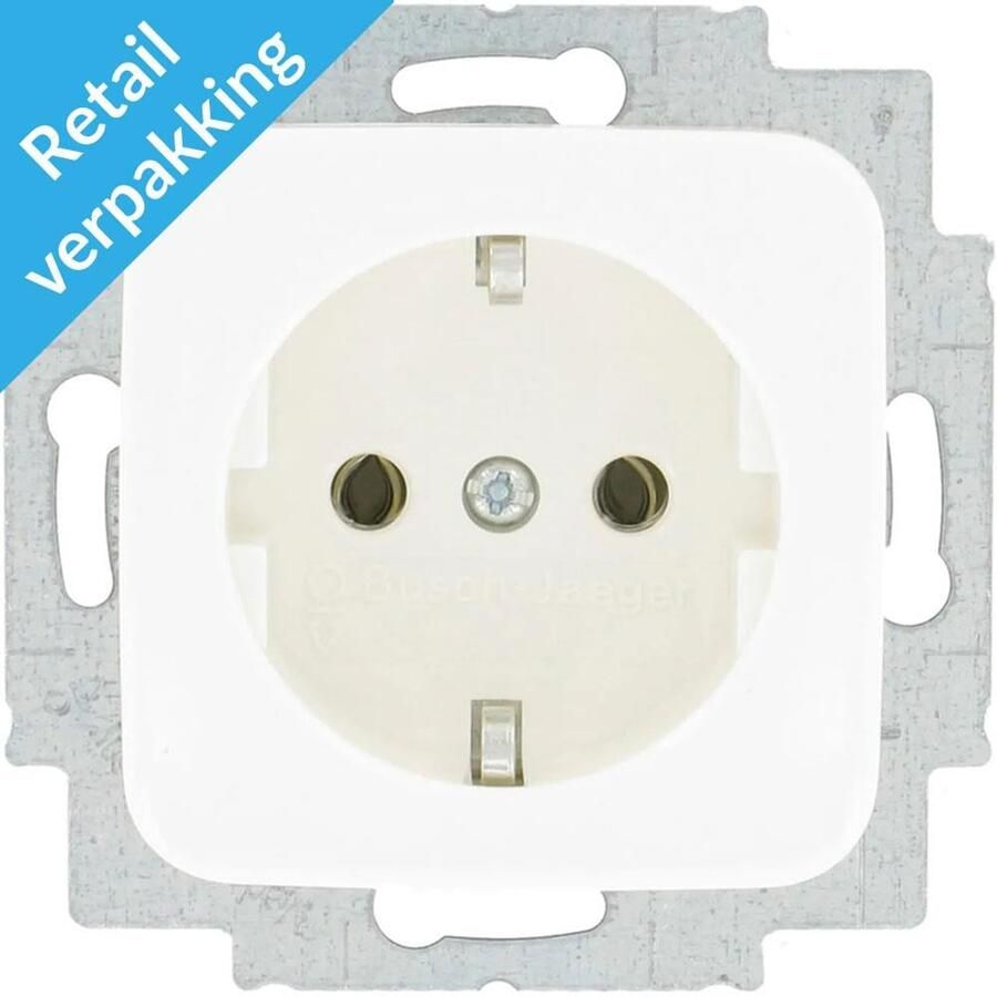 Busch-Jaeger BJ SI Reflex wandcontactdoos enkel RA wit