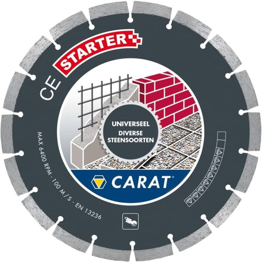 Carat CES3502000 Diamantzaagblad voor droogzagen 350 x 20mm Universeel CES3502000