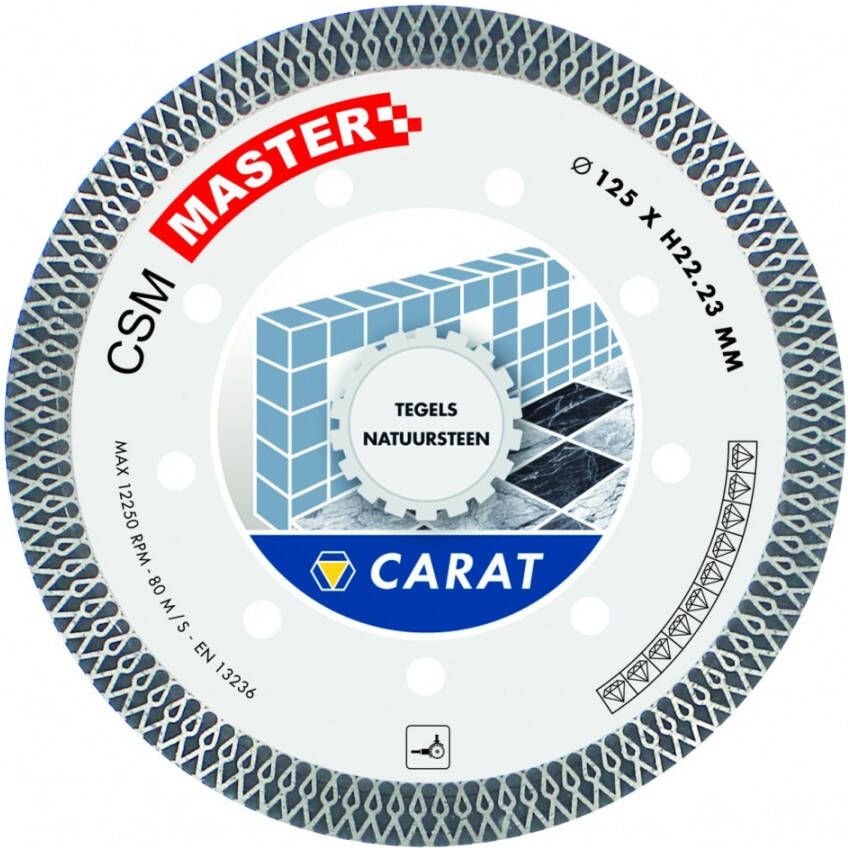 Carat CSMM115300 Diamantzaagblad voor droogzagen 115x22 23x10mm Tegels Natuursteen CSMM115300
