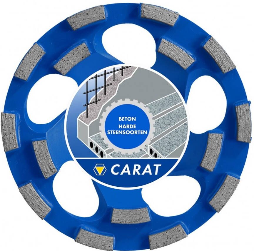 Carat CUBD1259C0 Diamant slijpkop beton | voor droogzagen | 125x25mm | Dustec | CUBD Master