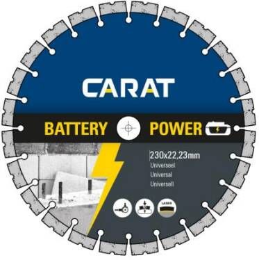 Carat Diamantzaag | Battery power universeel | Ø230x22 23 mm CBP2303000