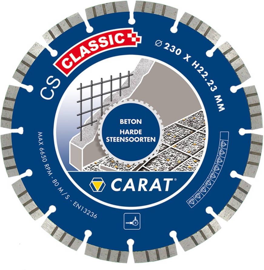 Carat DIAMANTZAAG BETON Ø115x22 23MM CS CLASSIC CSC1153000