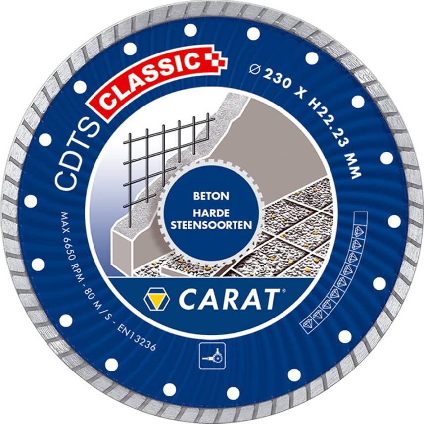 Carat CDTSC18030 Diamantzaag Beton | Droog | 180x22 23 mm | CDTS Classic CDTSC18030