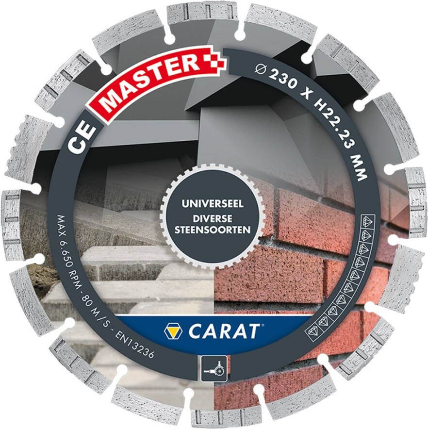 Carat DIAMANTZAAG UNIVERSEEL Ø115x22 23MM CE MASTER CEM1153000