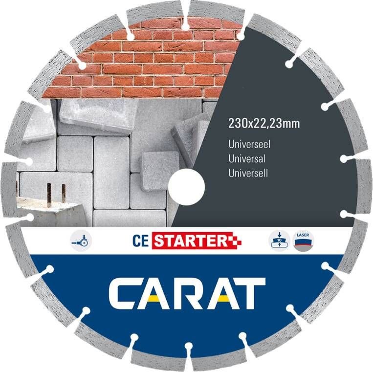 Carat Diamantzaag Universeel | Ø180x22 23 mm CE Starter CES1803000