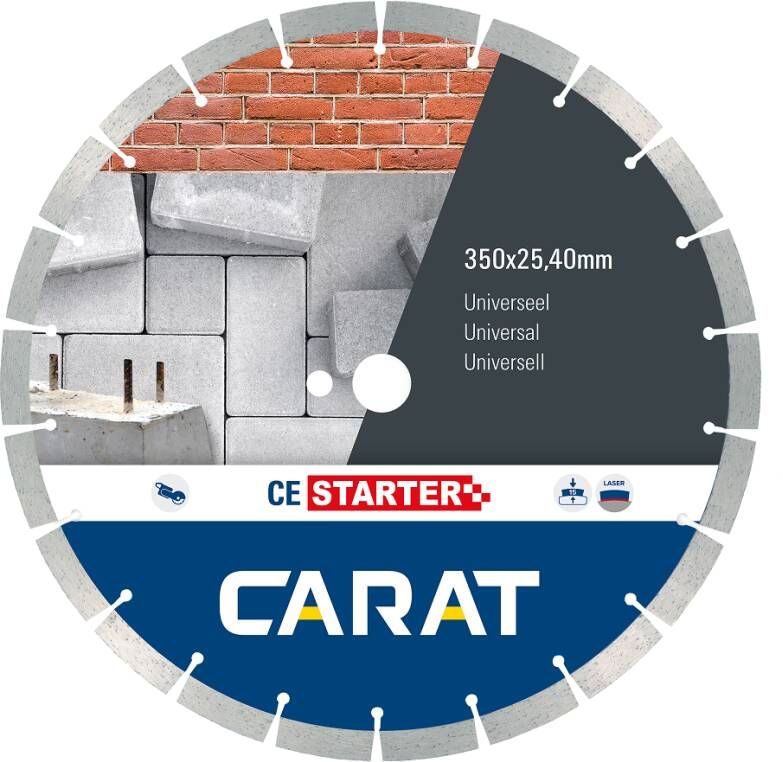 Carat Diamantzaag Universeel | Ø350x25 40 20 00 mm CE Starter CES3504200